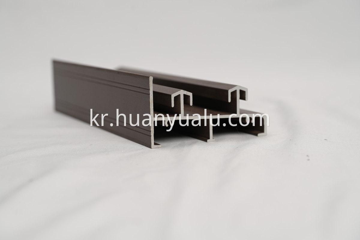 Spray painted door and window profiles